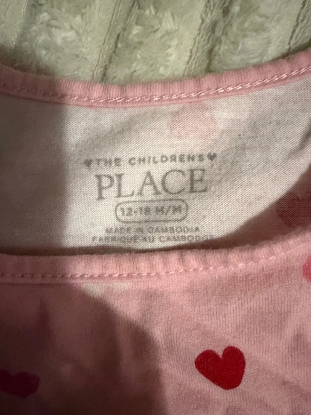 The Children's Place Pink Heart Top with Red Ruffle Leggings - Picture 2 of 7